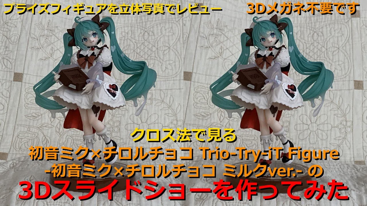 クロス法で見る初音ミク×チロルチョコ Trio-Try-iT Figure-初音ミク