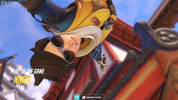 Tracer gameplay (No commentary, Hanamura, quick play) - Overwatch