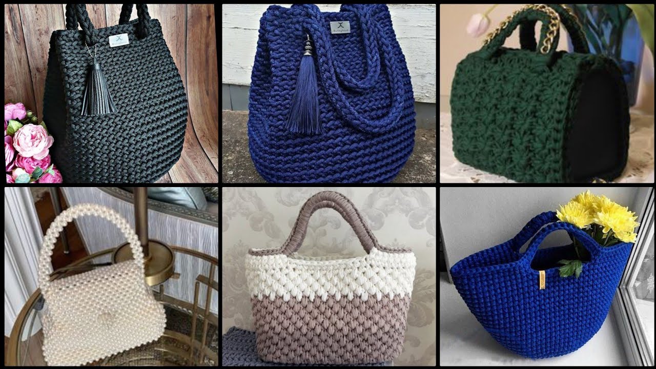 Beautiful handmade crochet bag design - YouTube