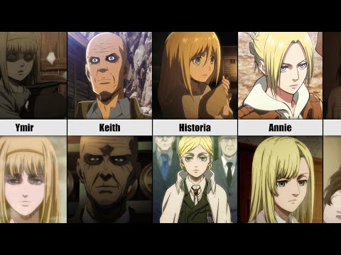 First VS Final Appearance Of Attack On Titan Characters