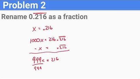 Lesson 2038 Equations Repeating Decimals as Rational Numbers
