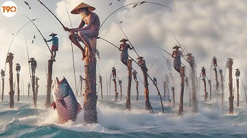 KHÔNG DÙNG THUYỀN - Cách Ngư Dân Thu Hoạch Hàng Trăm Tấn Cá? Đánh Bắt Cá Biển