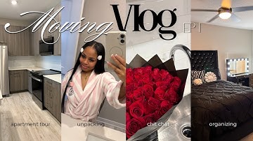 MOVING INTO MY FIRST LUXURY APARTMENT AT 21: EP 1 ❤️ | empty apt tour, unpacking, chitchat & more…