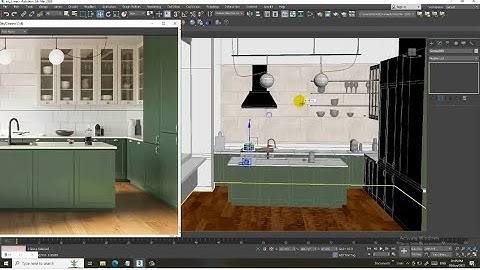 3DsMax Tutorials, Learn Texturing a Designer Kitchen from Scratch in 3dsmax ( Part 12)