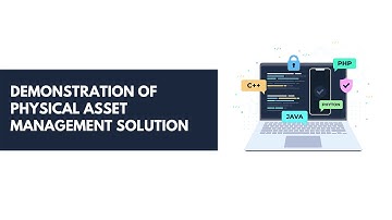 Physical Asset management solution demo