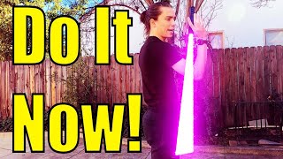 How to spin a lightsaber RIGHT NOW!