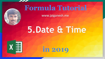 Date and Time Function in Excel 2016 - Formula tutorial Ep.5