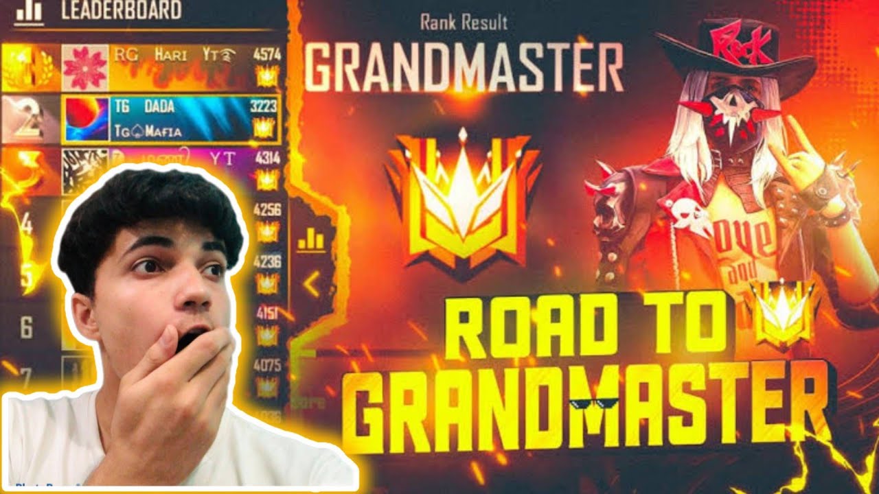 Rank Pushing To Grandmaster || Road To 50K || Free Fire LIVE Rank ...