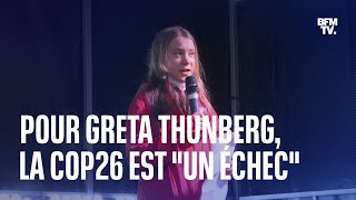Pour Greta Thunberg, la COP26 est 