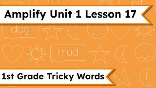 First Grade Amplify Unit 1 Lesson 17 | Tricky Words | Mr. Wolfe's Classroom