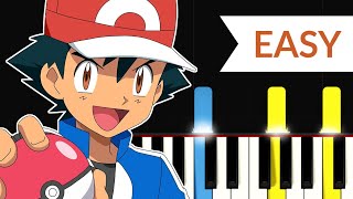 Pokemon XYZ Japanese Opening Full Version - XY\&Z by Rica Matsumoto (EASY Piano Tutorial)