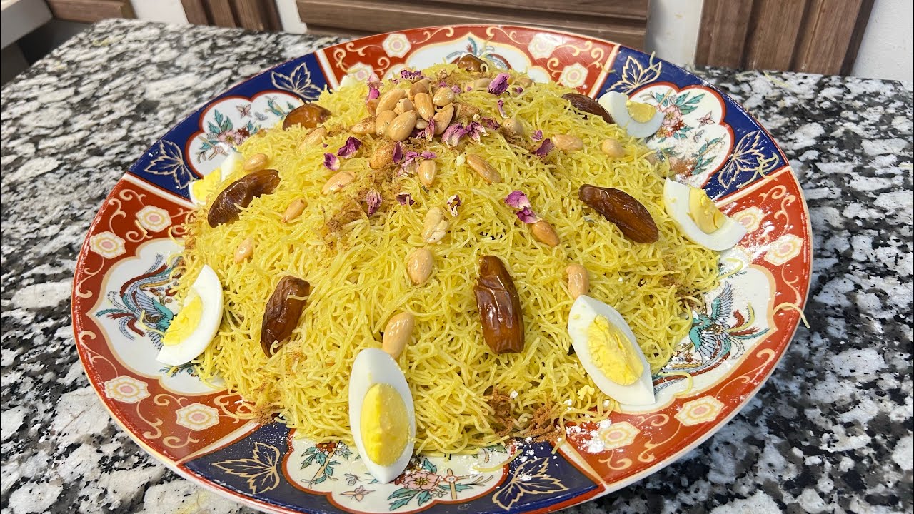 فطور ليلة النصف من رمضان درت ليهوم الشعرية سفة مدفونة بالدجاج بطريقة سهلة وناجحة و لذيذة بزاف ياسلام