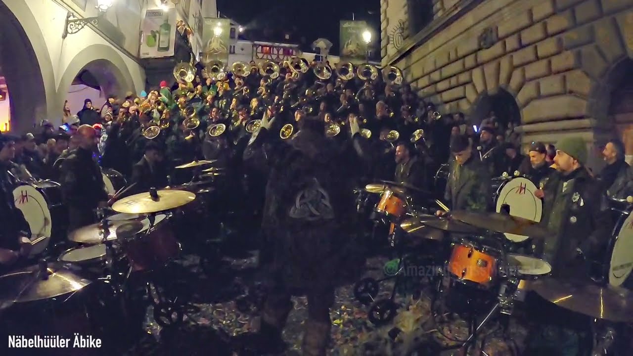 Näbelhüüler Äbike 2026 | Full Guggenmusik Concert | Fasnacht Luzern | Fasnachtsmäärt