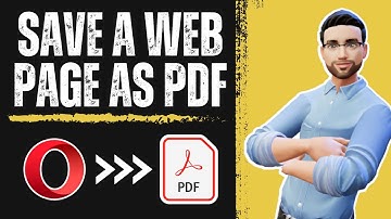 An Easy Way to Save a web page as PDF on the Opera Browser