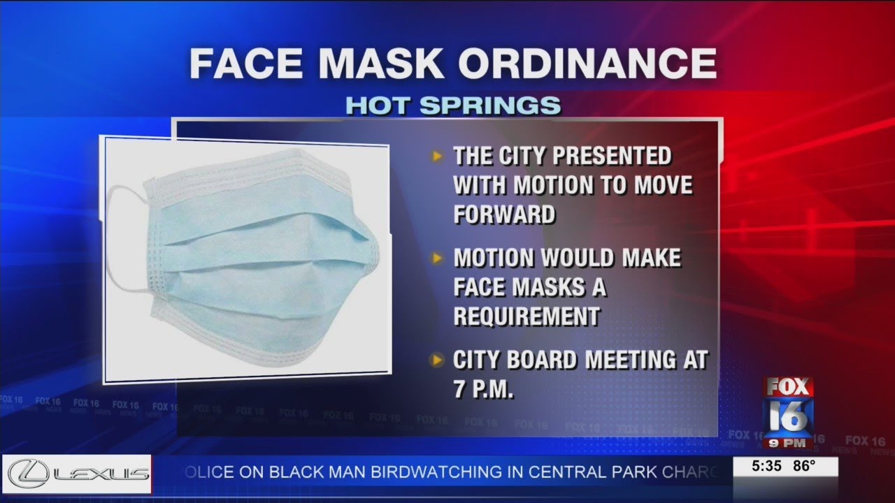 Face mask ordinance YouTube