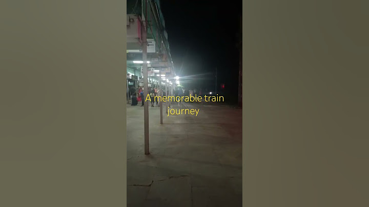 A memorable train journey 🥳