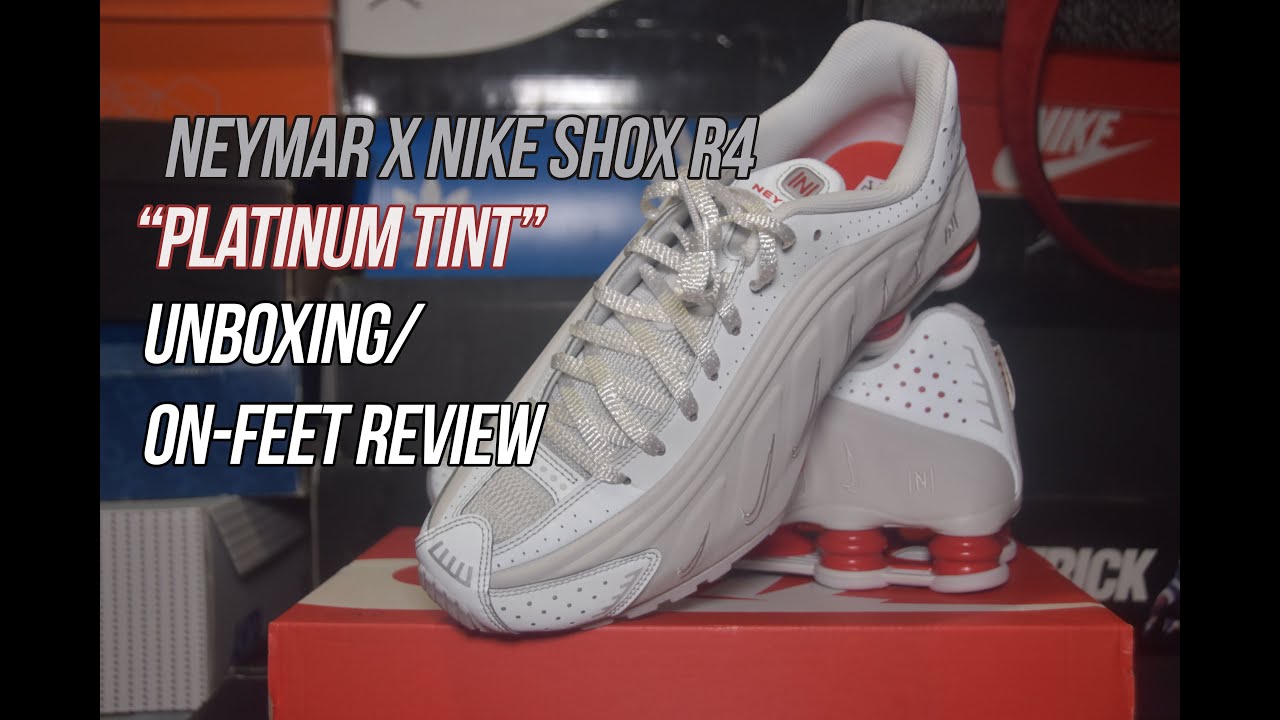 nike shox r4 platinum tint