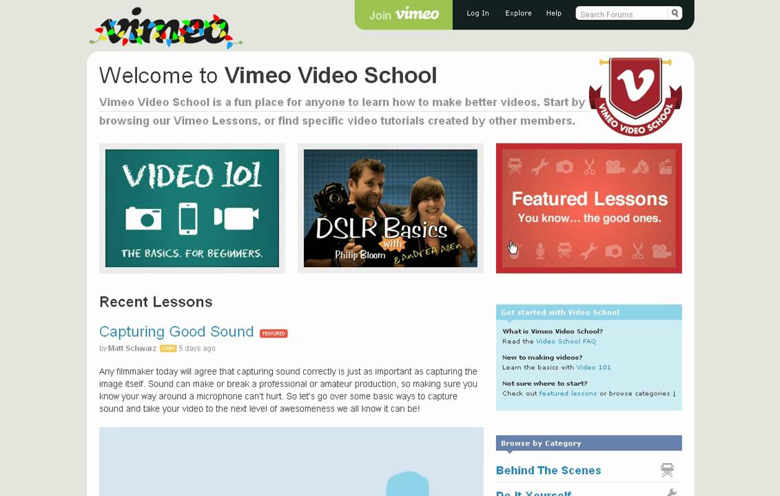 Vimeo Video School - Free Tutorials - YouTube
