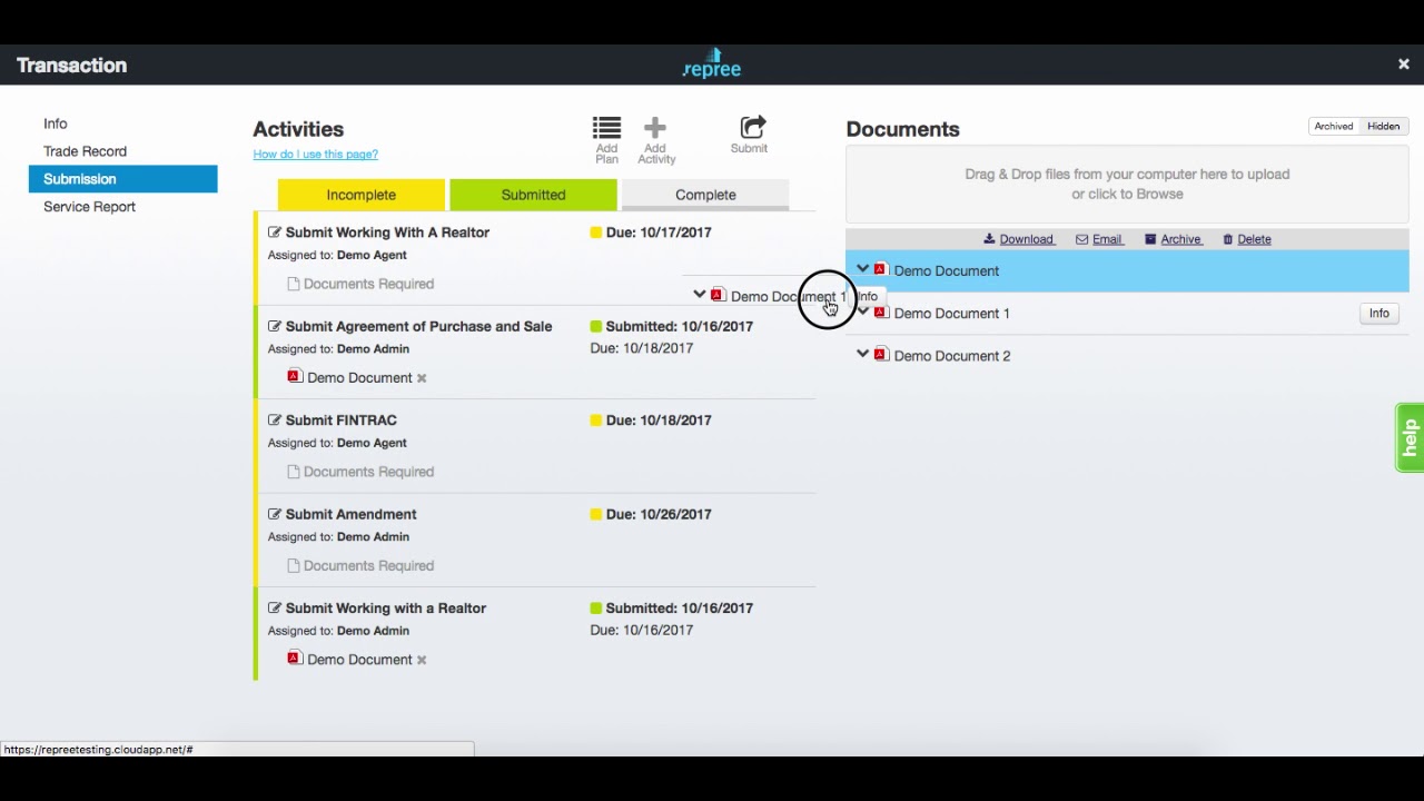 Drag and Drop Documents for Submission - YouTube