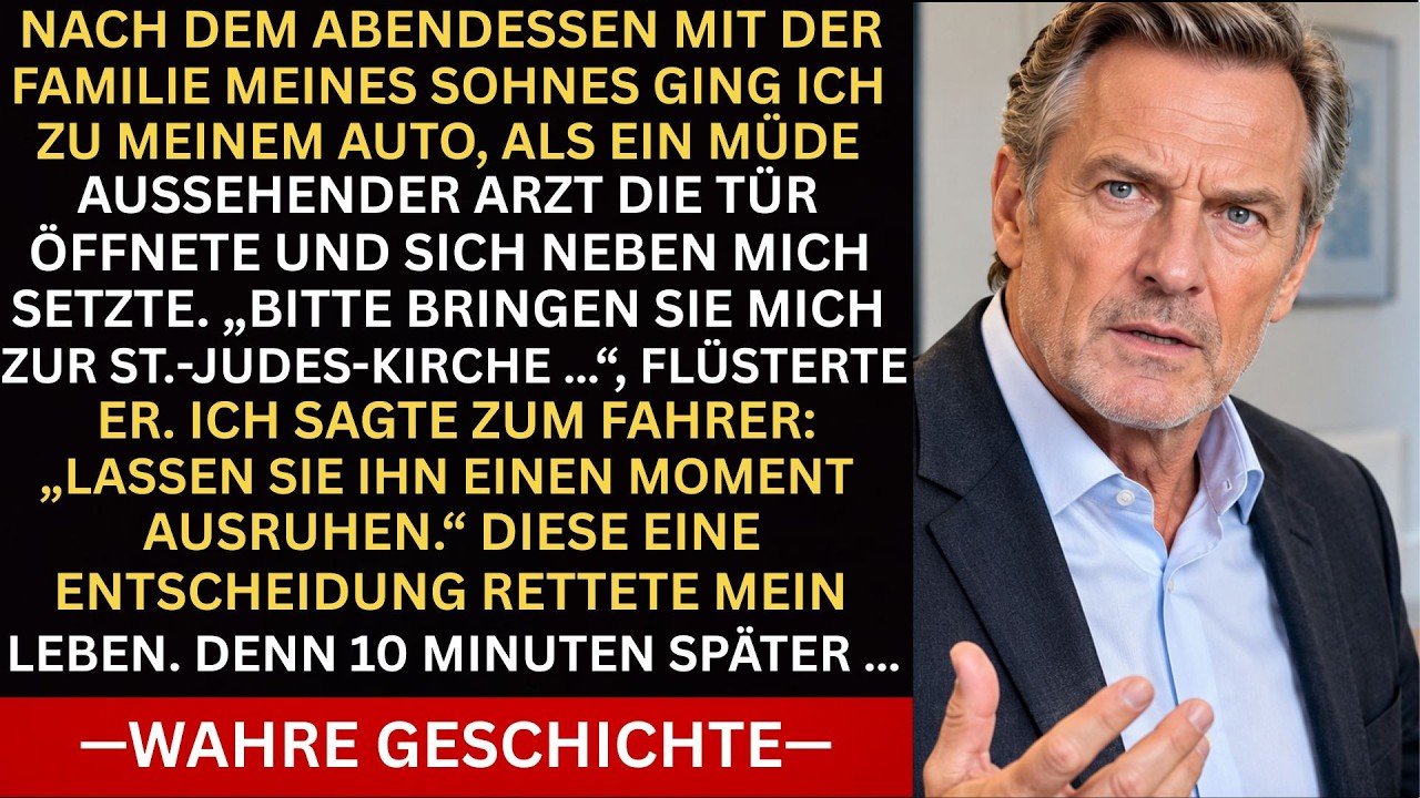 Ein erschöpfter Arzt nahm aus Versehen mein Auto – 10 Minuten später rettete er mir das Leben