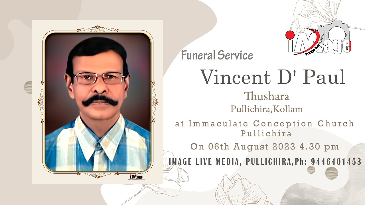 Funeral Service Vincent D' Paul - YouTube