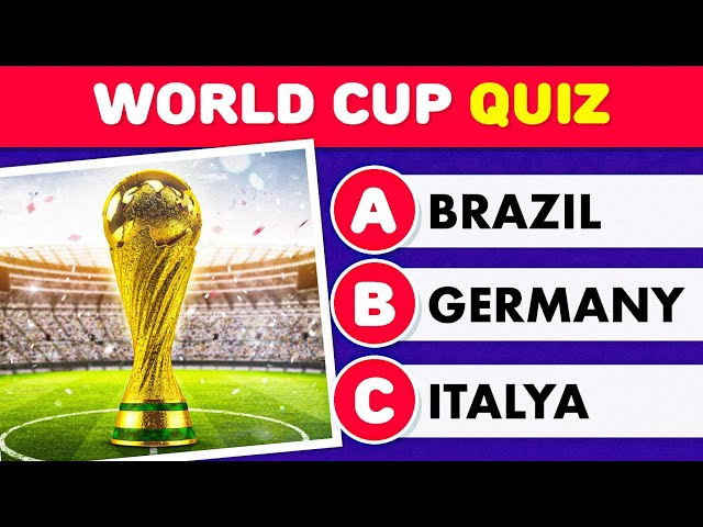 HOW MUCH DO YOU KNOW ABOUT THE WORLD CUP 🏆 | FOOTBALL QUIZ 2022 class=