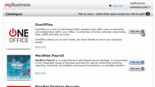 Office Software, Online Tutorial for Purchasing ONEOffice in myBusiness screenshot 1