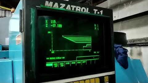 Test Run of " MAZAK " NC LATHE MACHINE QT-20