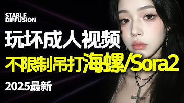 玩坏成人视频！吊打海螺/sora2，本地部署、炸裂！免费无限制AI生图/视频软件！超变态的图像视频生成！！(附整合包）