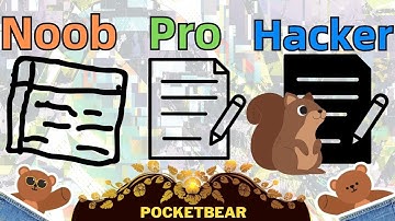 NOOB vs PRO vs HACKER - Nonograms 999 | @PocketBear470