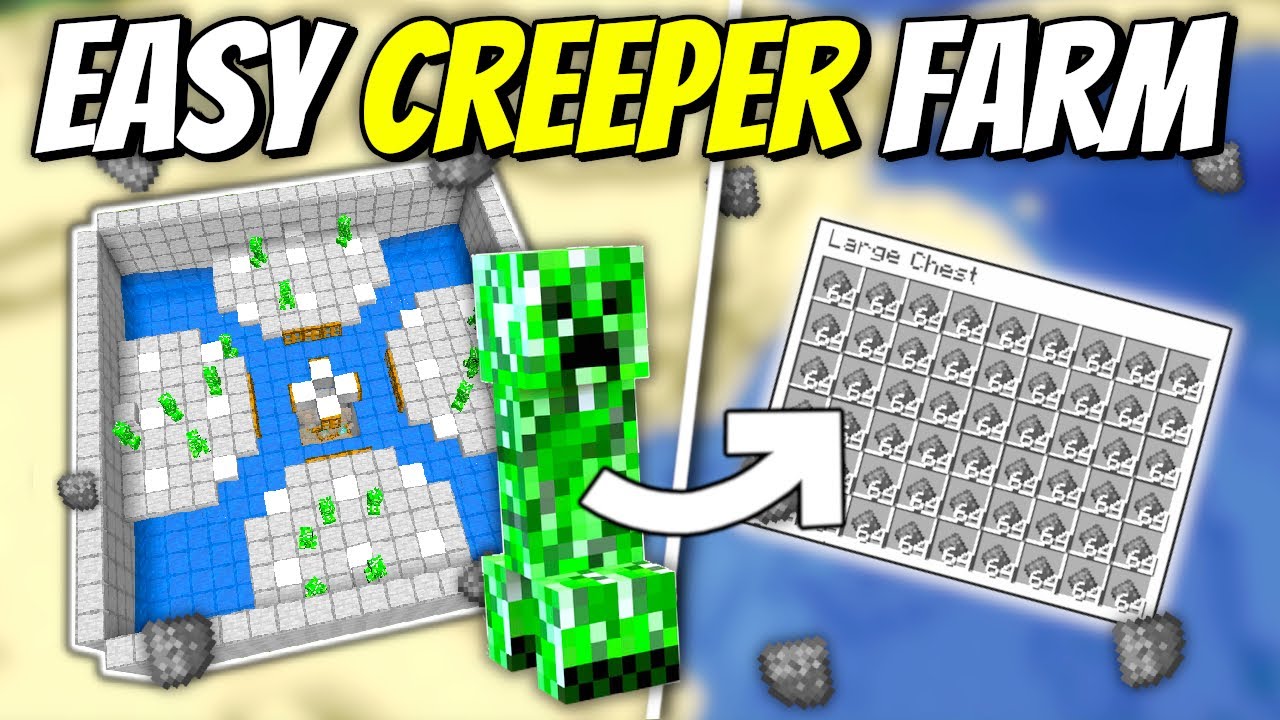 Easy Creeper Farm - Minecraft 1.19 Tutorial - YouTube
