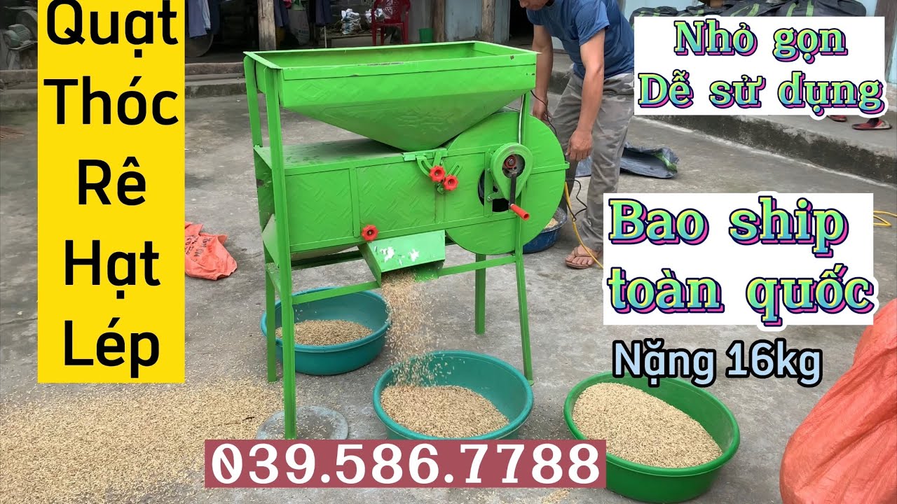 Máy quạt thóc nặng 16kg rê các loại hạt lép | Điện Máy Tuấn Thuỳ