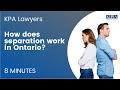 How does separation work in Ontario?