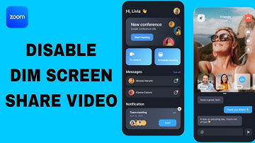 How To Disable Dim Screen Share Video On Zoom App | Step By Step