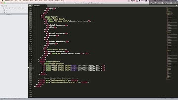 Bootstrap 4: Create an online forum – Footer