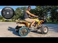 We Made ATV Gym Weight Wheels!