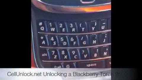 Unlock Blackberry Torch 9800 Unlocking by CellUnlock.net