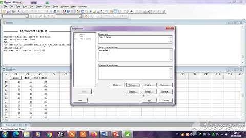 Analisis Regresi Linear Berganda Menggunakan Minitab 17