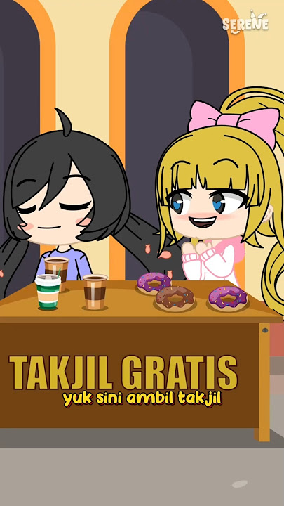 Yuka sama Nene bagi bagi Takjil Gratis 😇😵 #rayaindishorts