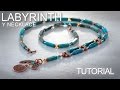 Labyrinth Y Necklace - Gemstone Beading / Jewelry Making Tutorial