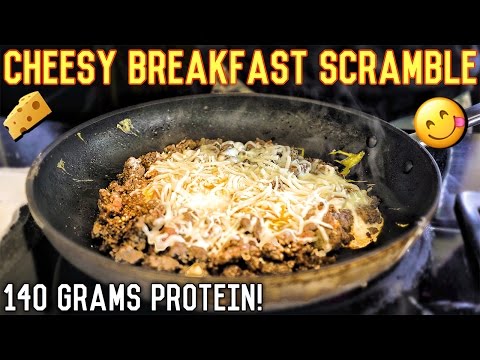 high-protein-cheesy-breakfast-scramble-|-low-carb-bodybuilding-recipe