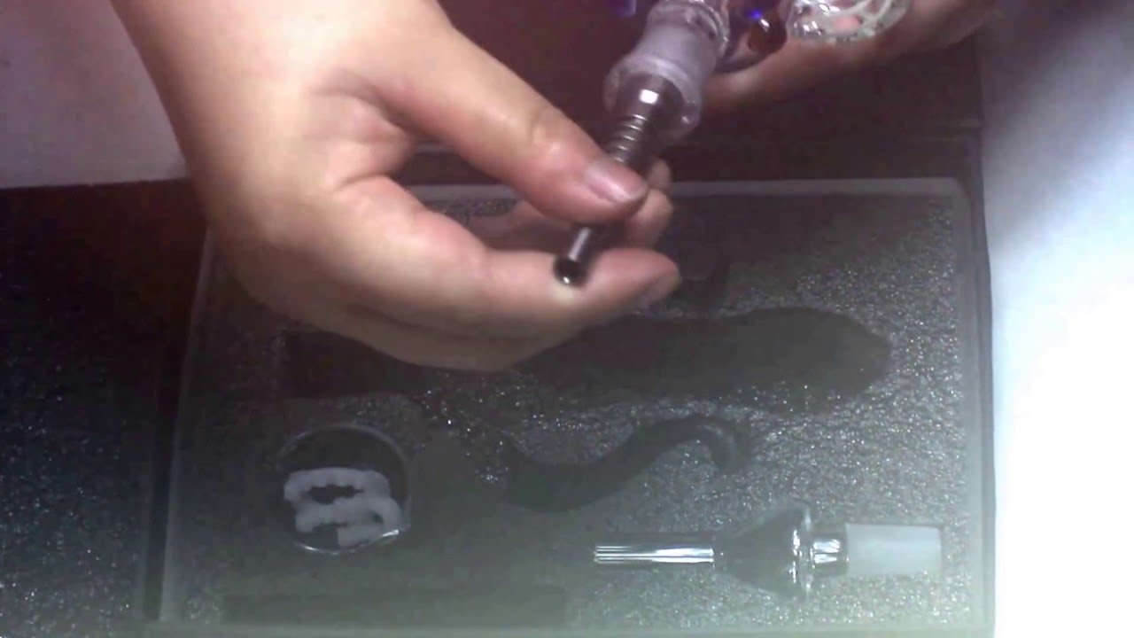 Nectar Collector Kit Come with Glass Nail Dish Titanium Tips and Keck Clip Gift Box