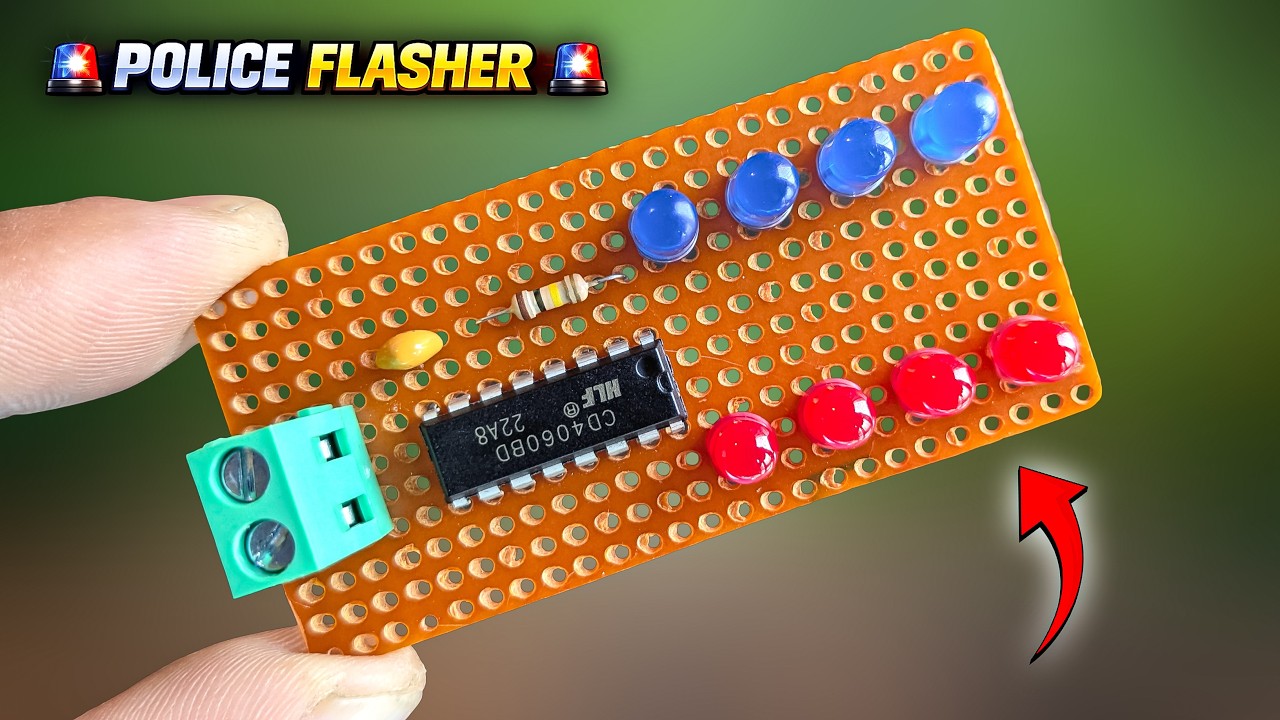 DIY Real Police Flasher Circuit – Easy & Super Cool Flashing Effect!