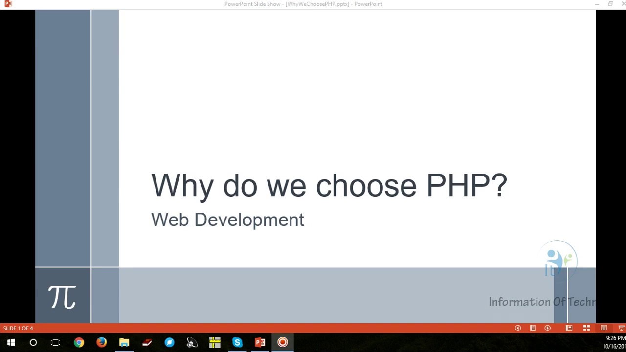 Why do we choose PHP? - YouTube