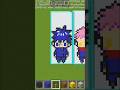 Megumi Fushiguro in Minecraft?! 😱 Sand Art Build!#MinecraftShorts