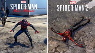Spider-Man 2 vs Spider-Man: Miles Morales - Direct Comparison! Attention to Detail \& Graphics! 4K