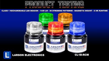 Class 1 Rechargeable LED Beacon - 1440 lm - 30 Strobing Patterns - Magnetic Mount - 8 Hr Runtime