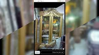 احدث دولاب فضيه ذهبي وبني 01279809722