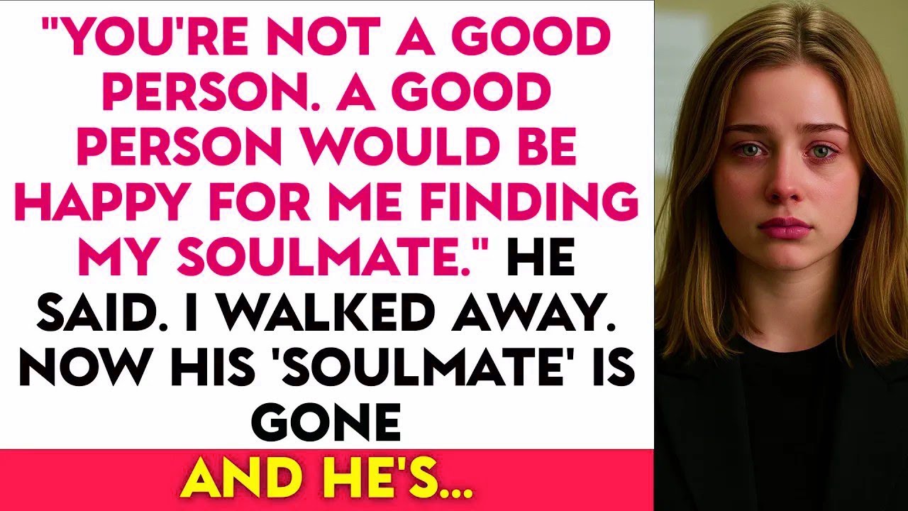 'You're Not A Good Person. A Good Person Would Be Happy For Me Finding My Soulmate.' He Said...