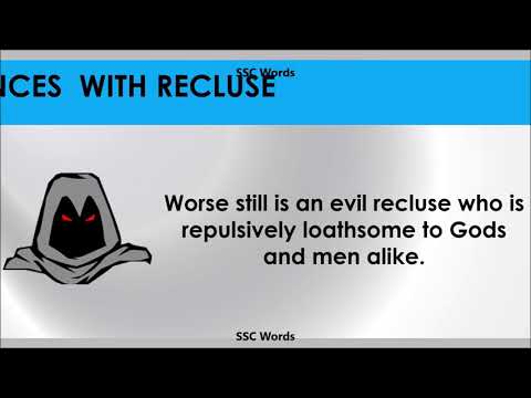 recluse---improve-english---meaning-and-5-sentences---gre-/-cat-/-gmat-word---ssc-words